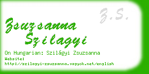 zsuzsanna szilagyi business card