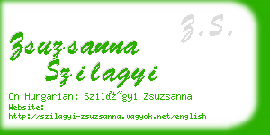 zsuzsanna szilagyi business card